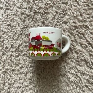 Hungary Themed Ceramic Mug - Red and White